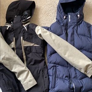 Two armada ski jackets